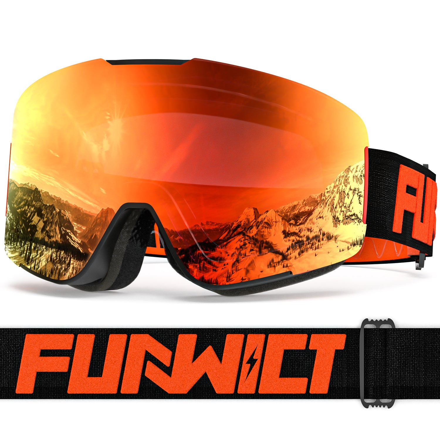 ski goggles uv protection Ski Goggles for Men Women Adult with Anti-Fog UV Protection – Funwict