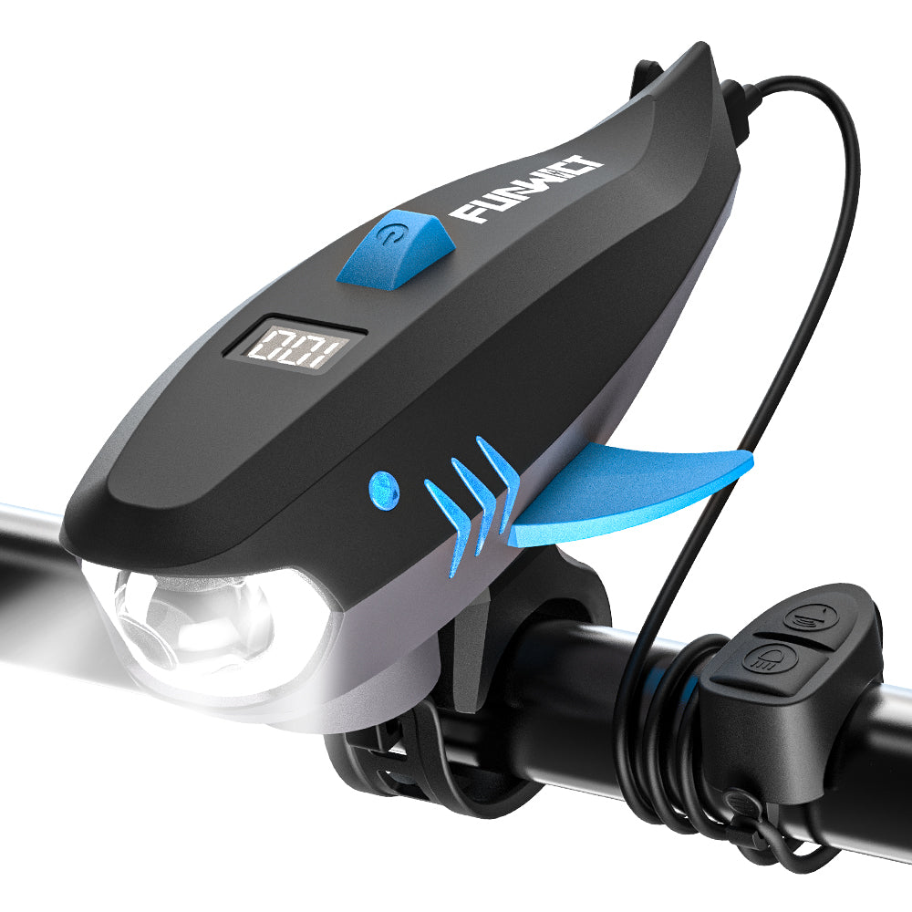 Bike Horn for Kids with Light 2-in-1 Rechargable Electric Bicycle Horn