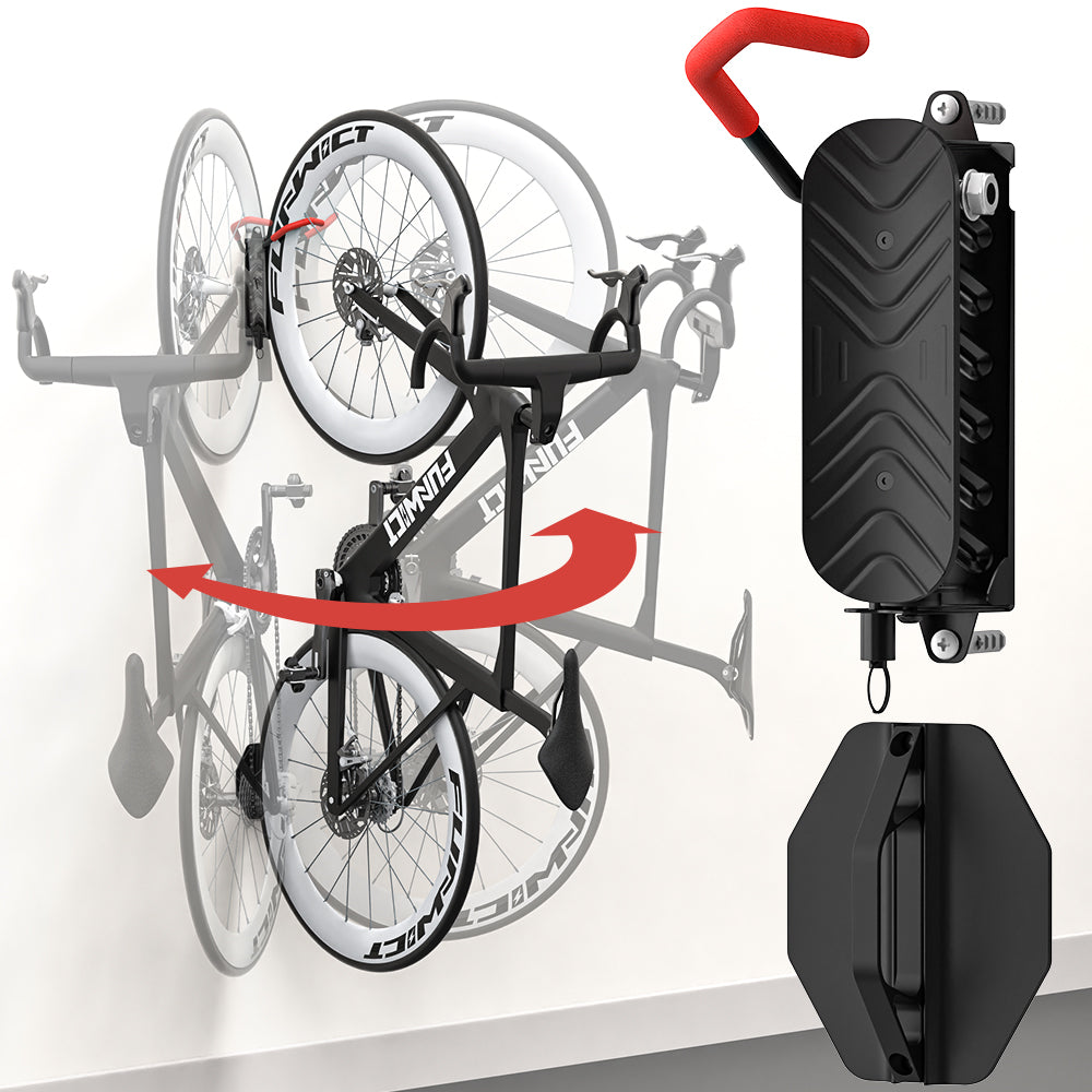 Swivel Bike Wall Mount Bike Rack Garage Organizer Vertical Bike Hanger