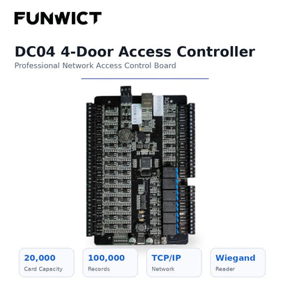 FUNWICT DC04 4-Door Access Control Controller