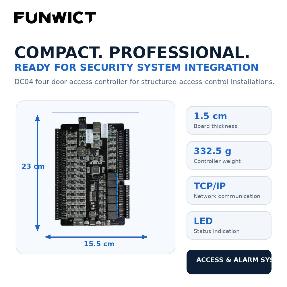 FUNWICT DC04 4-Door Access Control Controller