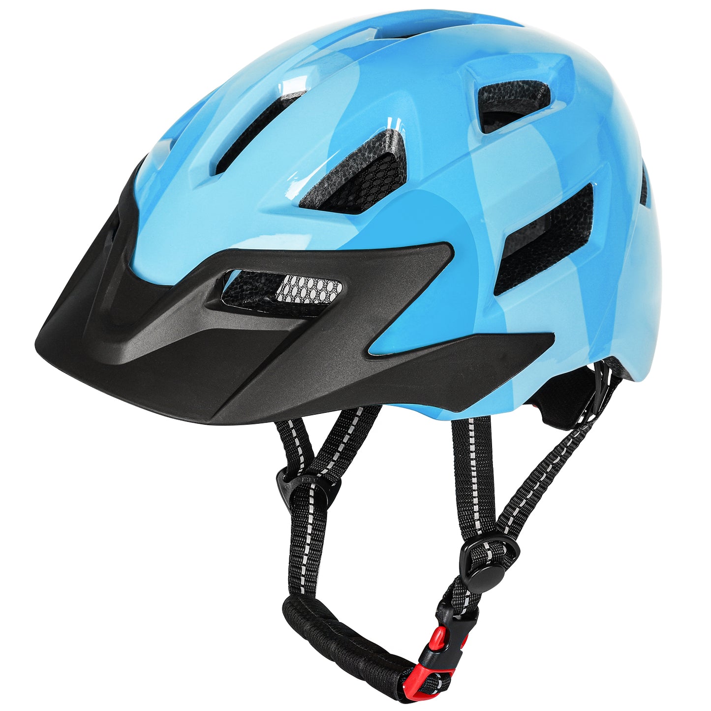 Colorful Kids Bike Helmet w/ Sun Visor