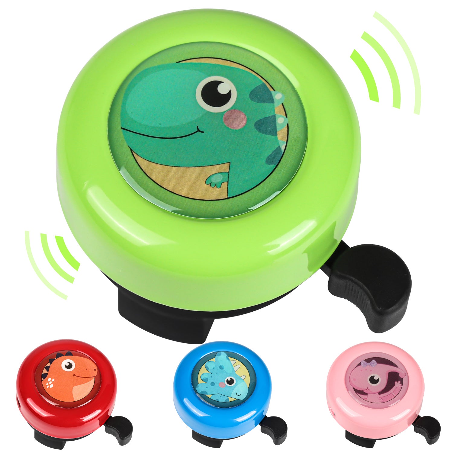 Dinosaur Cartoon Bicycle Bell Aluminum Bike Bell Funwict