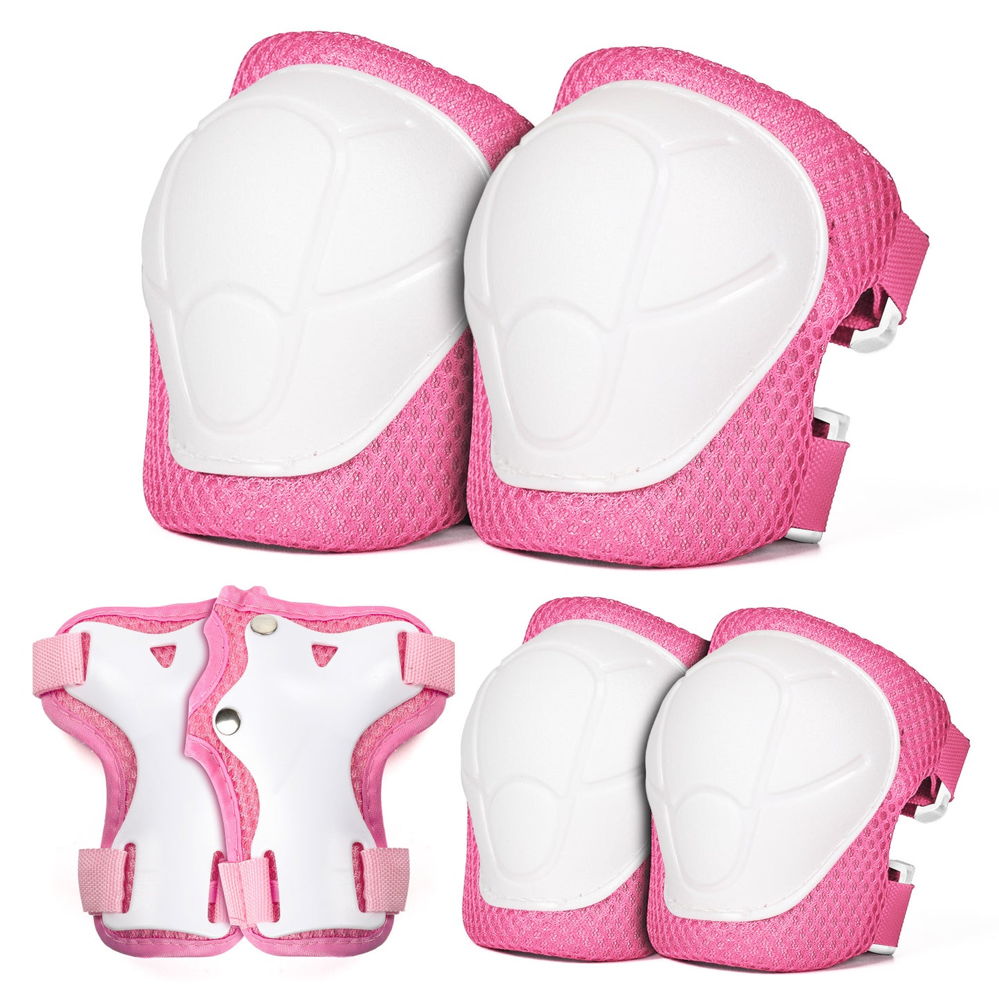 6 in 1 Knee Pads Elbow Pads Wrist Guard Set Kids Protective Gear Set