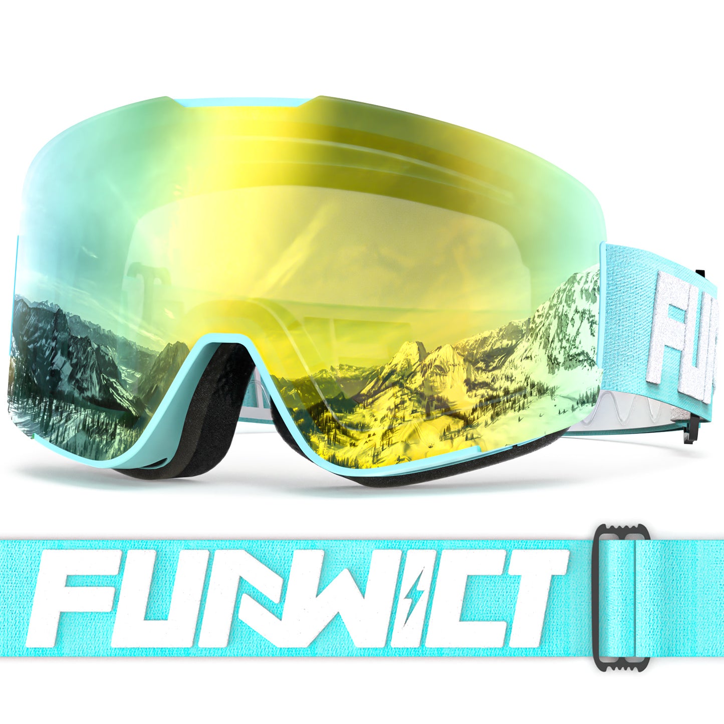 Ski Goggles for Men Women Adult with Anti-Fog UV Protection