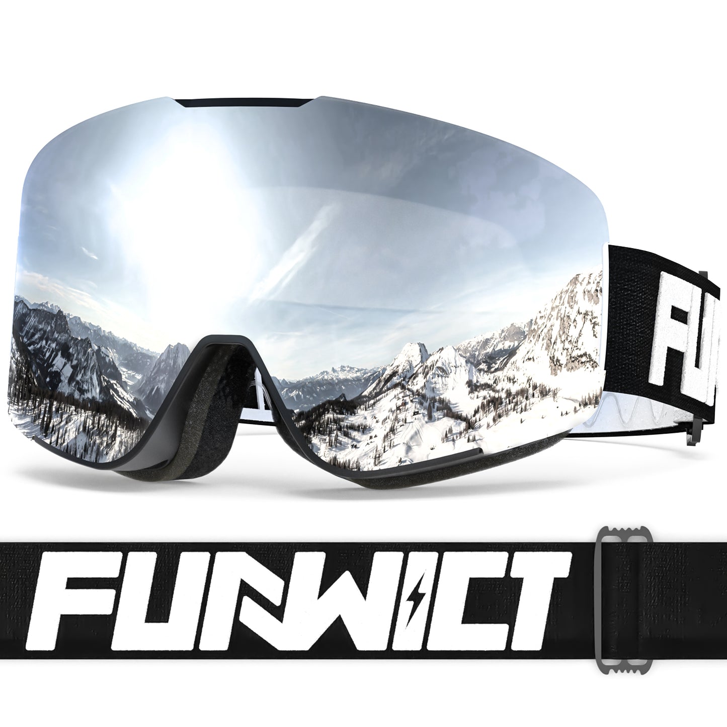 Ski Goggles for Men Women Adult with Anti-Fog UV Protection