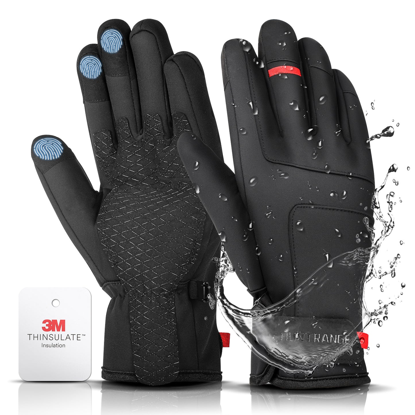 Winter Ski Gloves Men Women Waterproof Thermal 3M Gloves