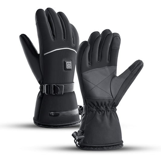 Outdoors Electrically Heated Winter Gloves Temperature-Controlled Rechargeable Heat Gloves