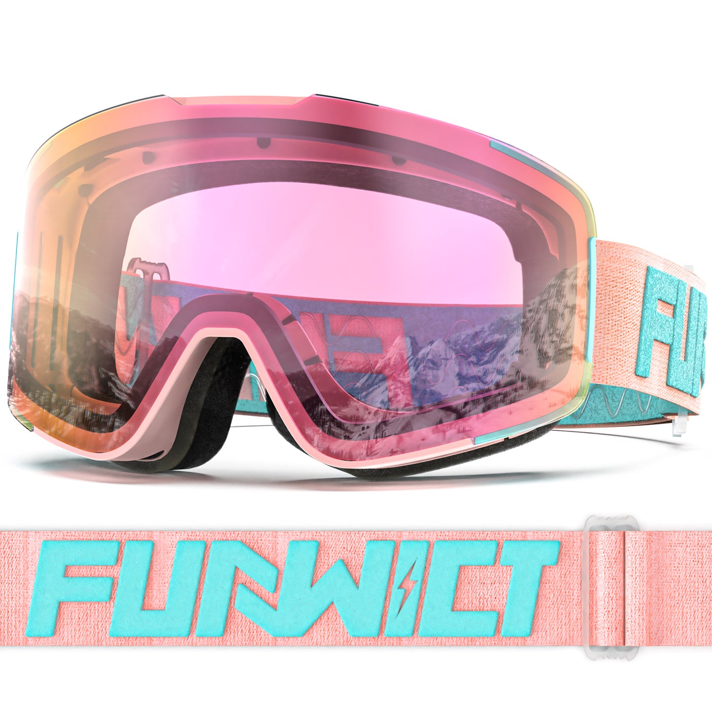 Ski Goggles for Men Women Adult with Anti-Fog UV Protection