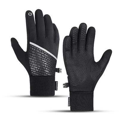 Winter Fleece Warm Full Finger Gloves Waterproof & Windproof