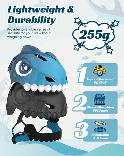 FUNWICT Bike Helmet for Kids 3-8 Years Boys Girls Breathable Lightweight Children Bicycle Helmet for Toddler Cycling Skating Scooter Skateboard