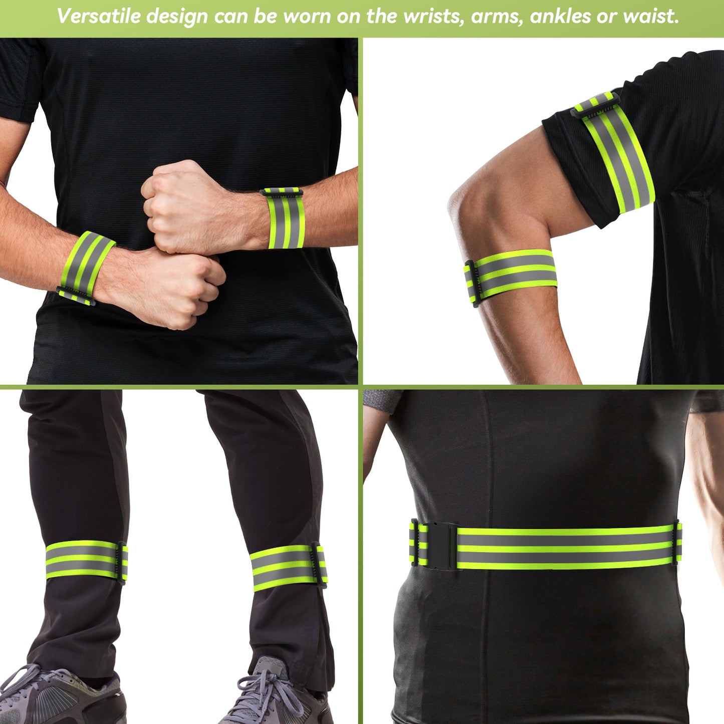 Reflective Bands Elasticated Armband for Arm/Wrist/Leg