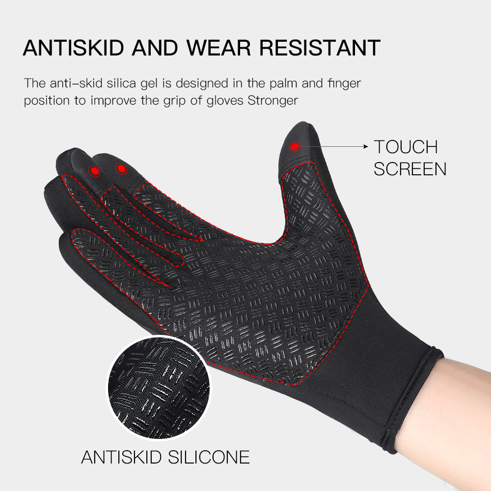 Full Finger Warm Fleece Waterproof & Windproof Winter Gloves