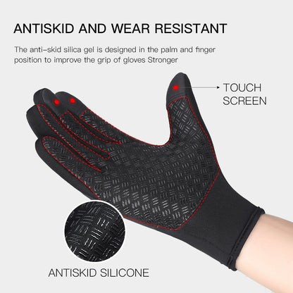 Full Finger Warm Fleece Waterproof & Windproof Winter Gloves