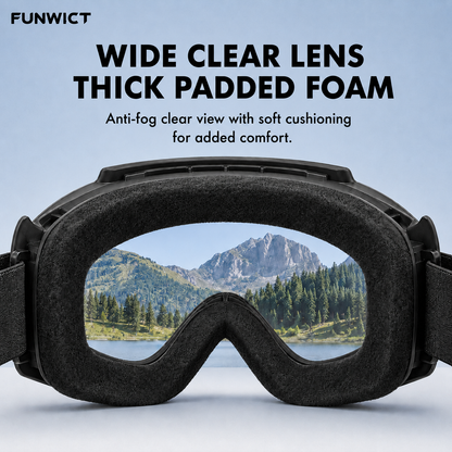 FUNWICT Detachable Goggles Face Mask
