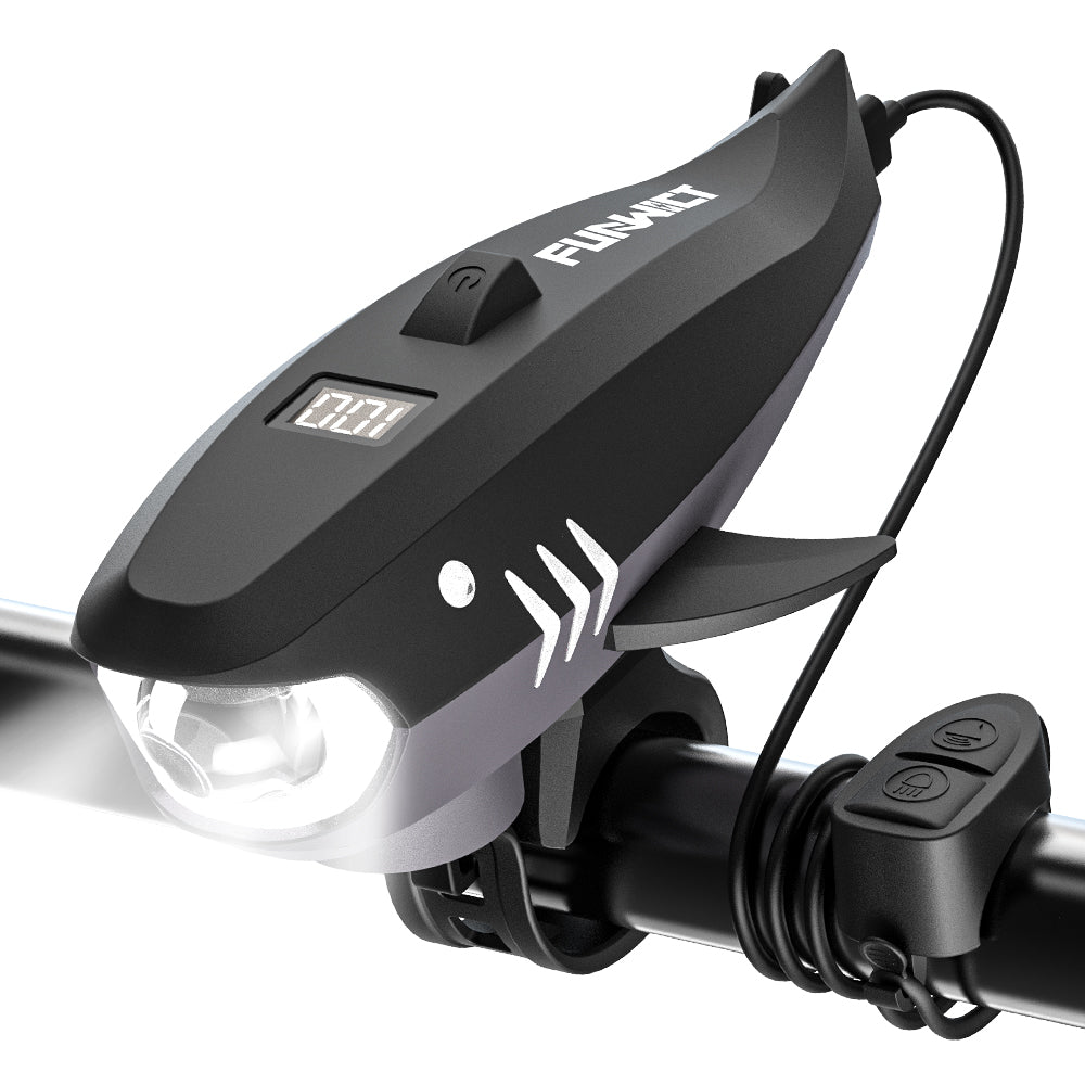 Bike Horn for Kids with Light 2-in-1 Rechargable Electric Bicycle Horn