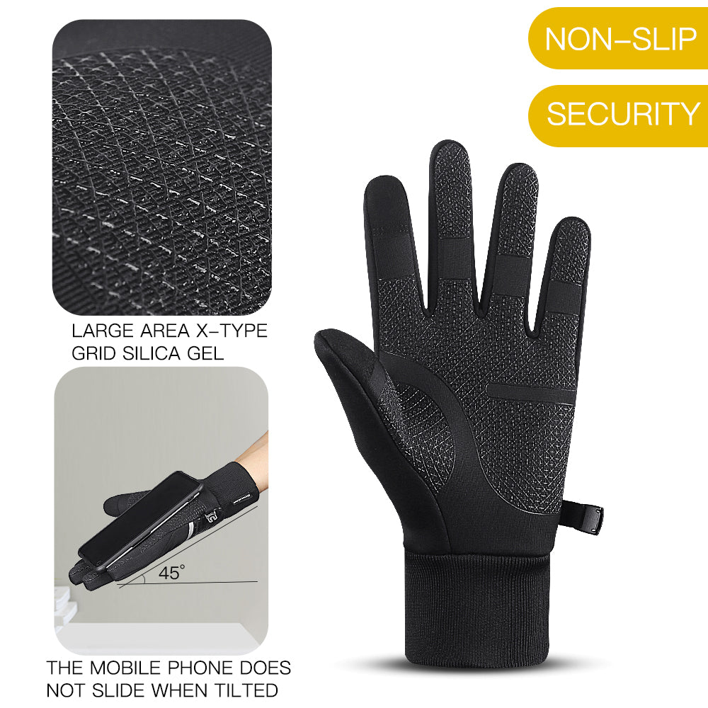 Winter Fleece Warm Full Finger Gloves Waterproof & Windproof