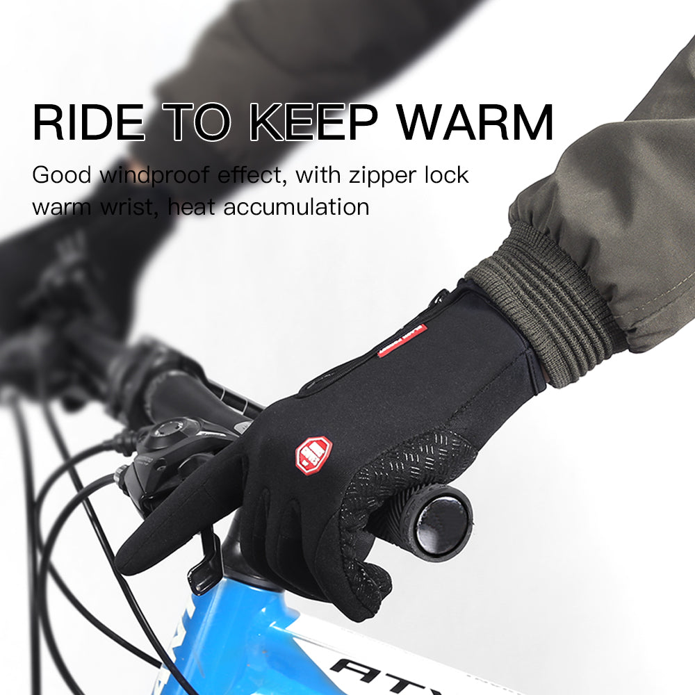 Full Finger Warm Fleece Waterproof & Windproof Winter Gloves