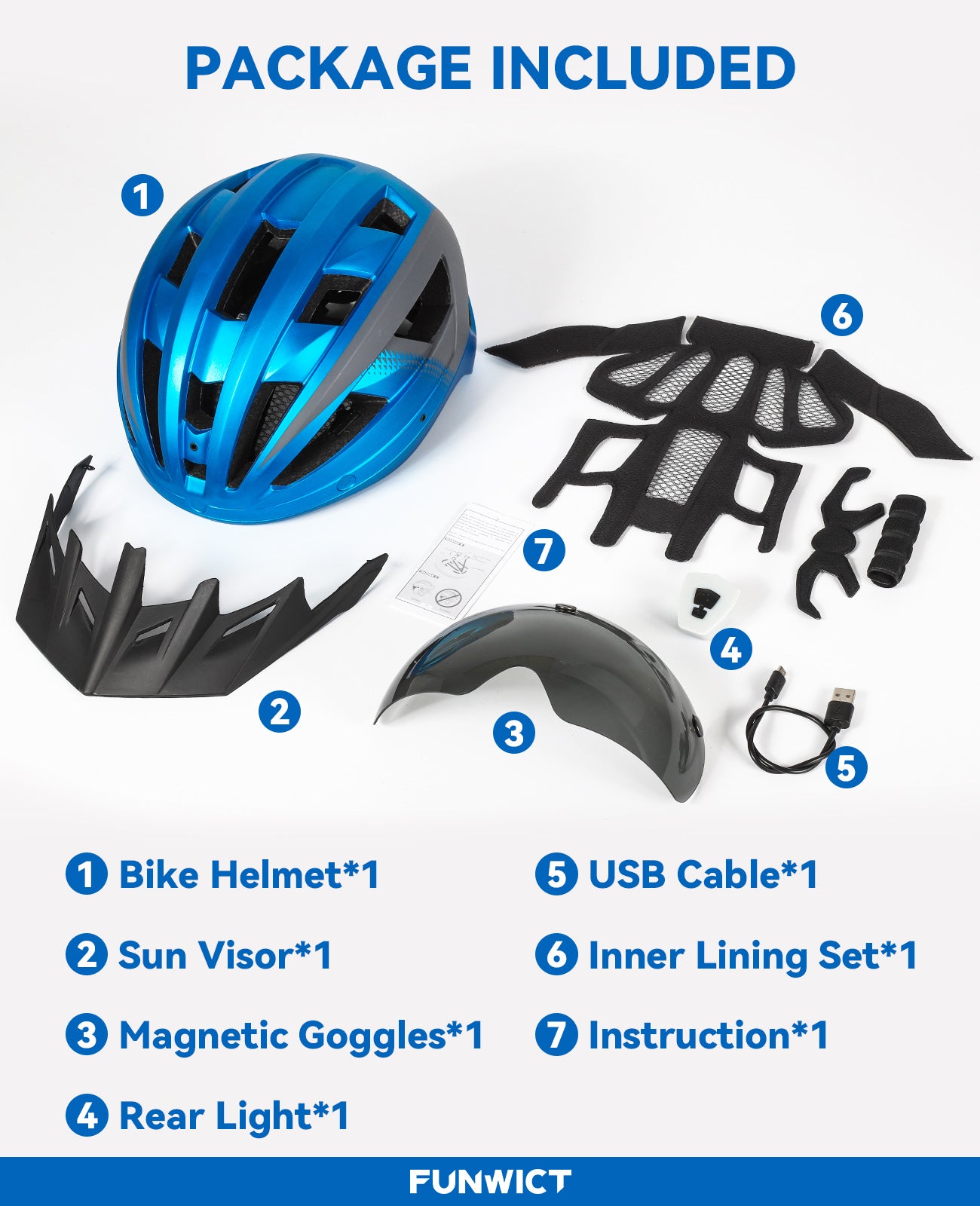 Goggle & Visor Bike Helmet for Men Women Adult MTB