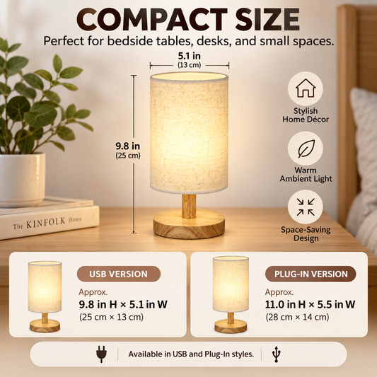 3 Color Temperature Nightstand Lamp