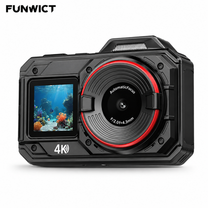 FUNWICT 4K Waterproof Digital Camera