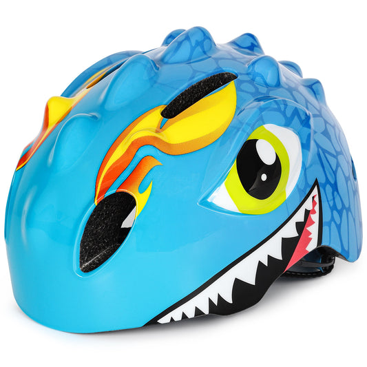 Kids Bike Helmet Dinosaur Children 3-8+ Cycling Toddler Scooter Helmet