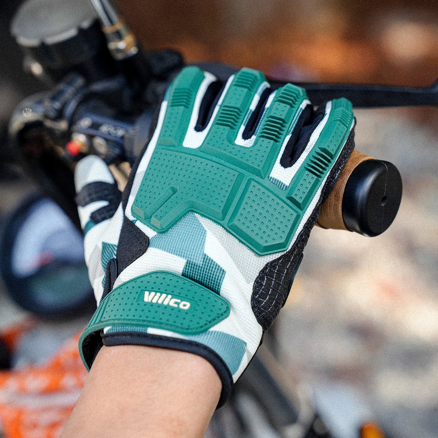 Full Finger Gel Padded Motorcycle Gloves For Running Cycling Driving