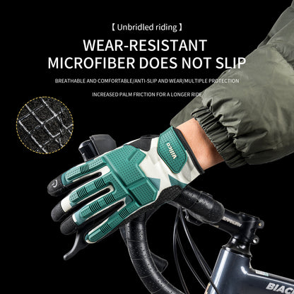 Full Finger Gel Padded Motorcycle Gloves For Running Cycling Driving
