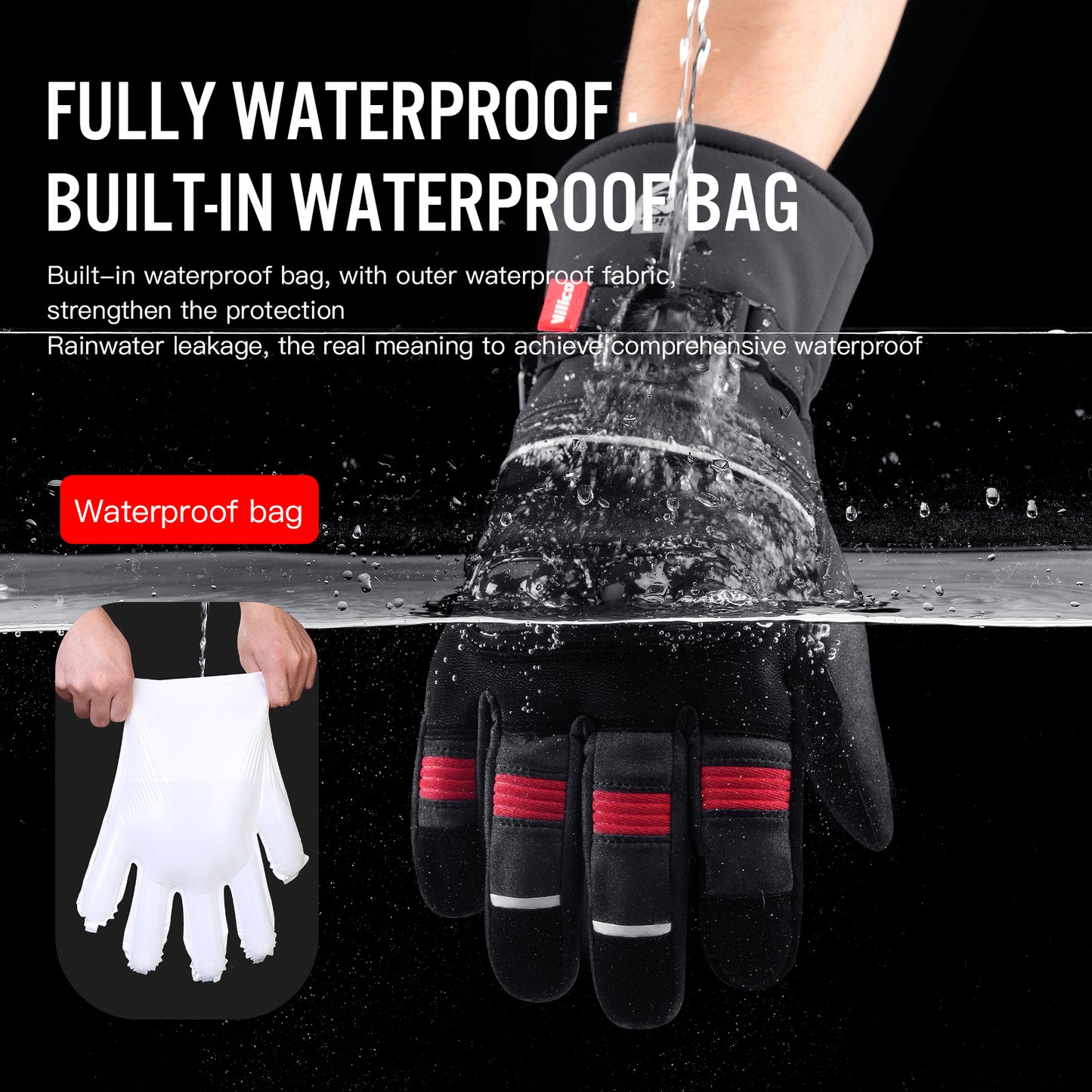 Motorcycle Gloves for Men and Women  Full Finger Touchscreen Motorbike Gloves