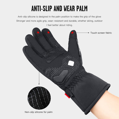 Motorcycle Gloves for Men and Women  Full Finger Touchscreen Motorbike Gloves