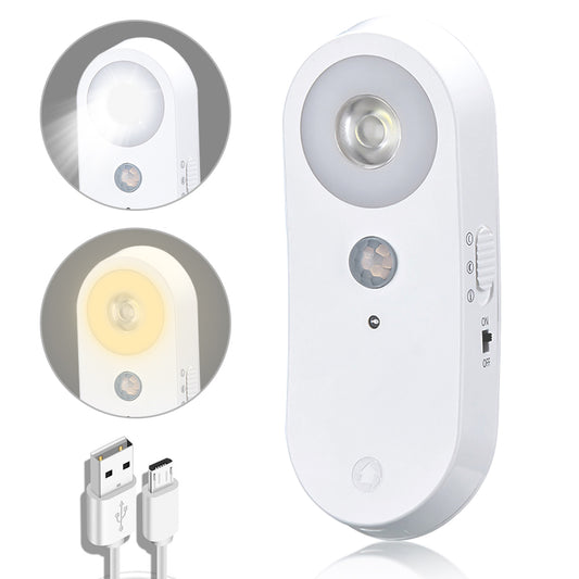 Smart Motion Sensor Night Light with Magnetic Mount, Auto On/Off & Flashlight Mode