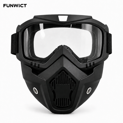 FUNWICT Detachable Goggles Face Mask