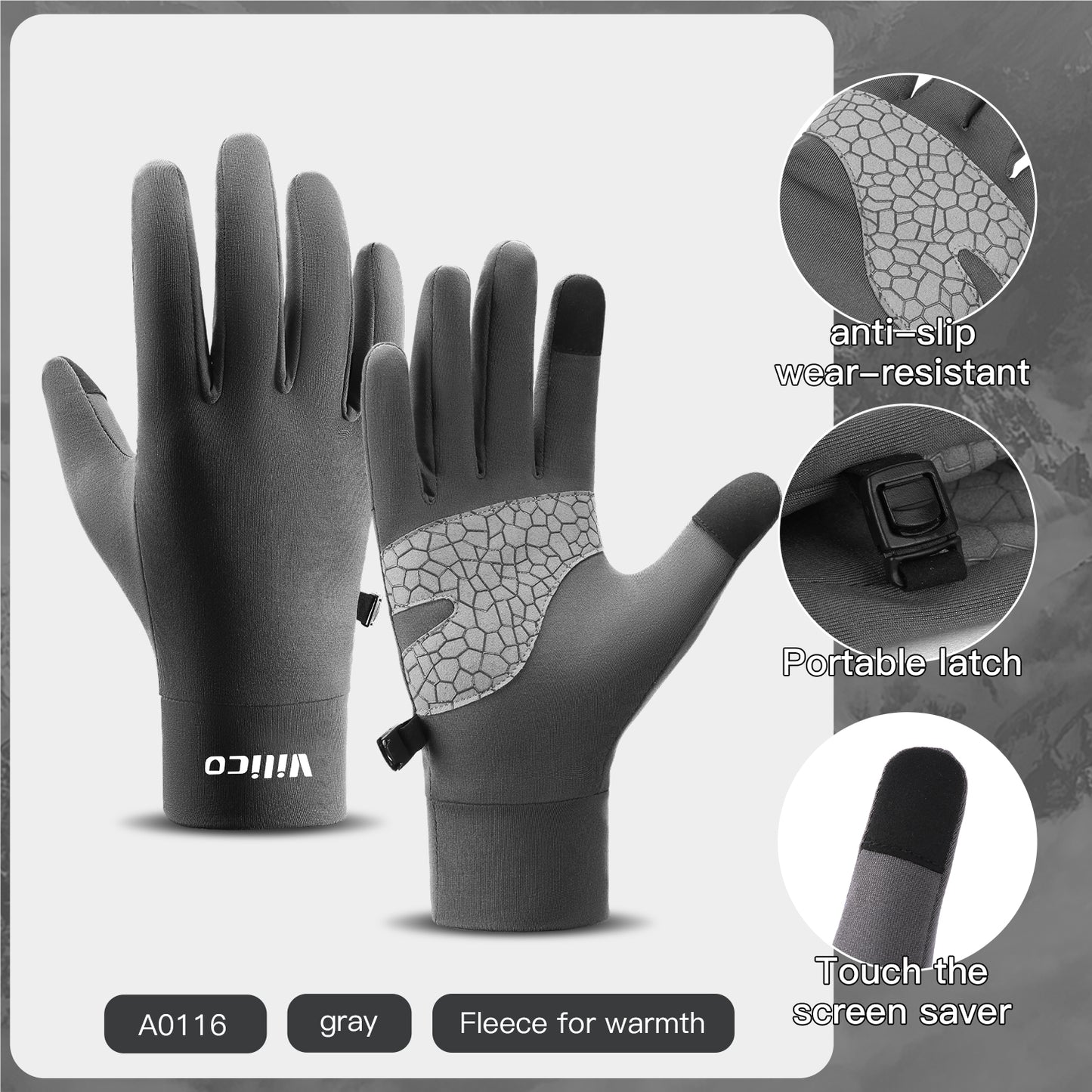 Full Finger Winter Gloves Warm MAX for Running,Cycling & Driving