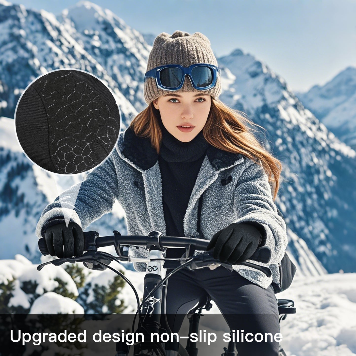 Full Finger Winter Gloves Warm MAX for Running,Cycling & Driving