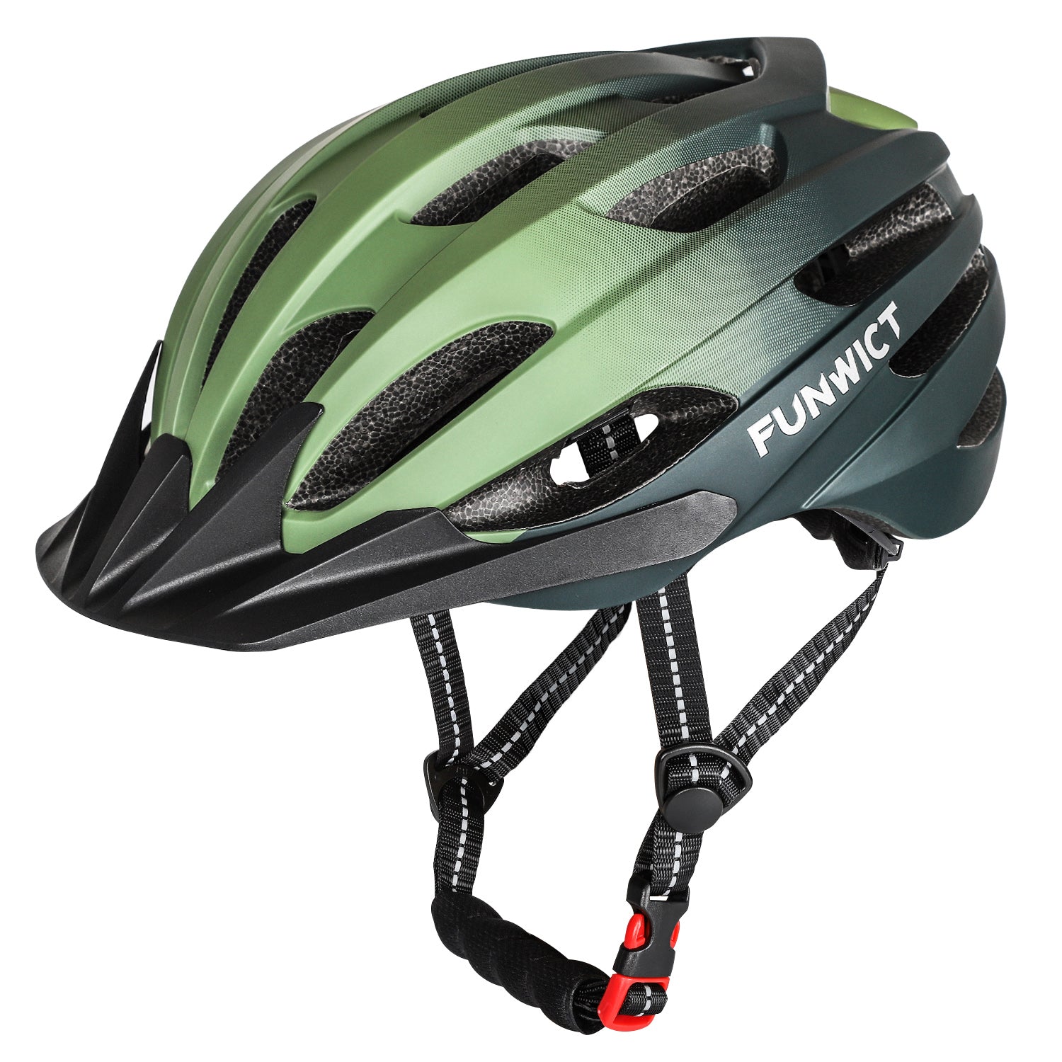 Adult Mountain Bike Helmet for Men/Women with Detachable Sun Visor – Funwict