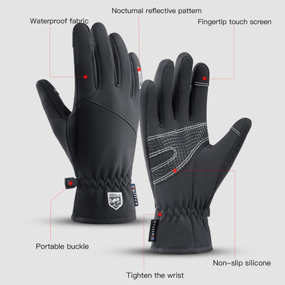 Winter Thermal Full Finger Warm Waterproof Outdoors Workout Gloves