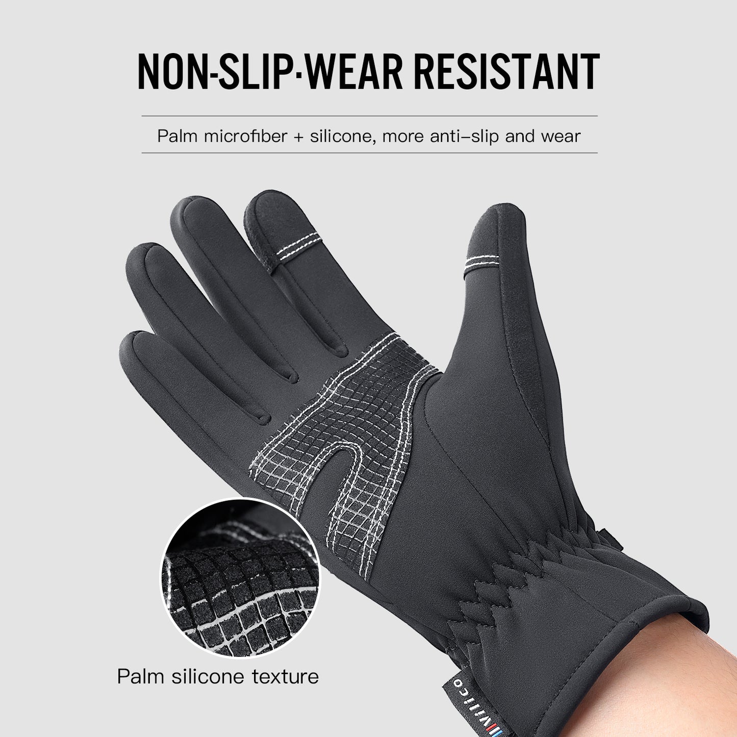 Winter Thermal Full Finger Warm Waterproof Outdoors Workout Gloves